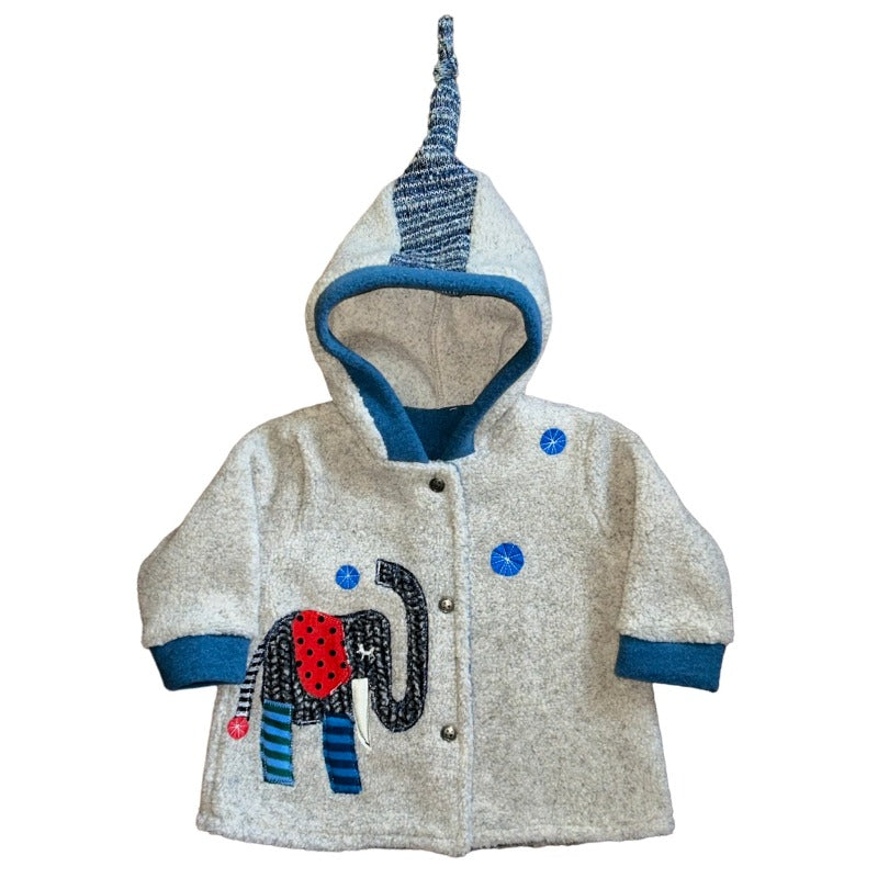Elephant blowing bubbles Jacket 3 Months - 6 Years Made in USA