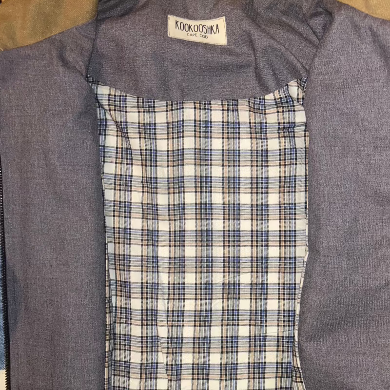 Patchwork Denim Jacket with Iconic New Yorker Totes and Mamma Print