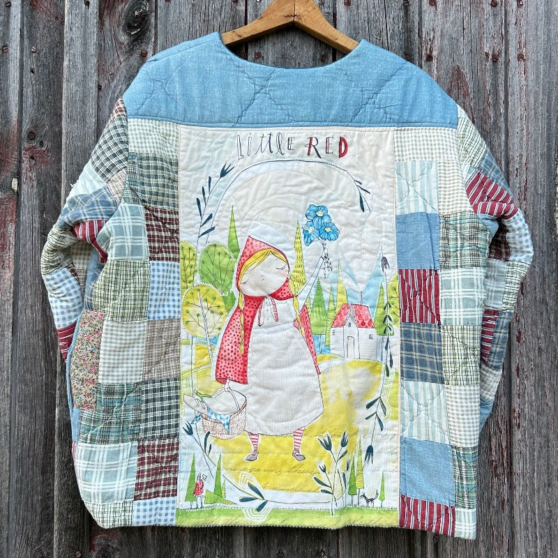 Quilted Jacket featuring Lil Red Riding Hood Applique