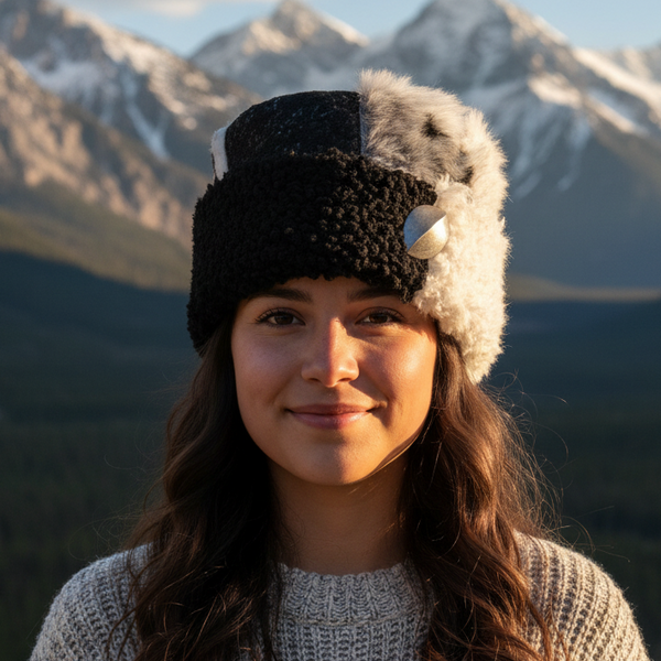 One of a Kind Patchwork Pillbox Hat 001