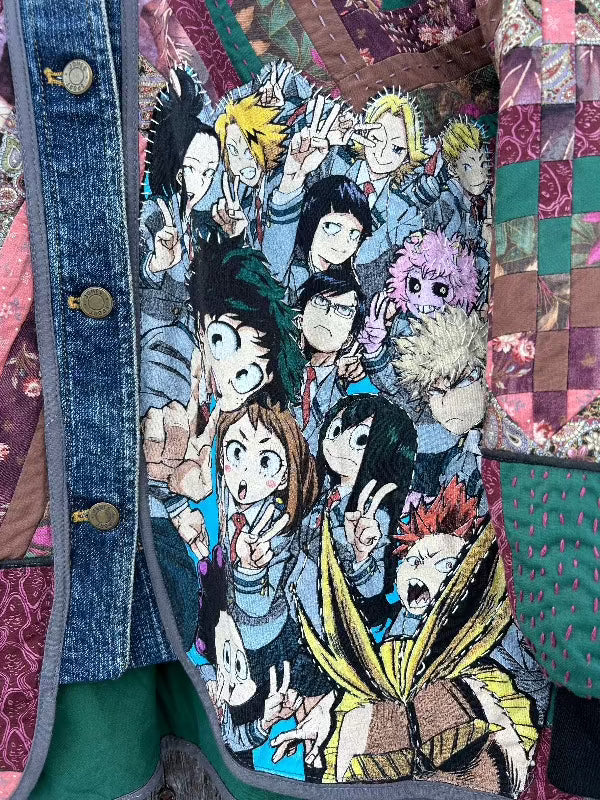 Quilt and Denim Jacket featuring My Hero Academia