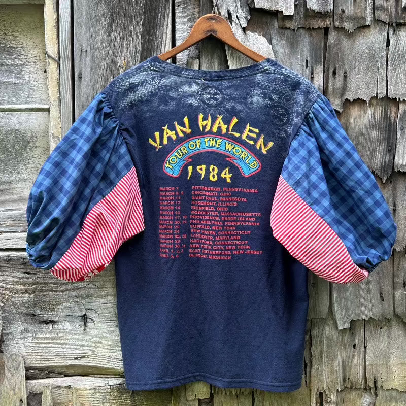 Upcycled Concert Tee featuring Van Halen 1984