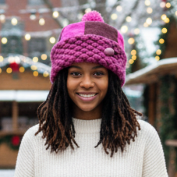 One of a Kind Patchwork Pillbox Hat 015