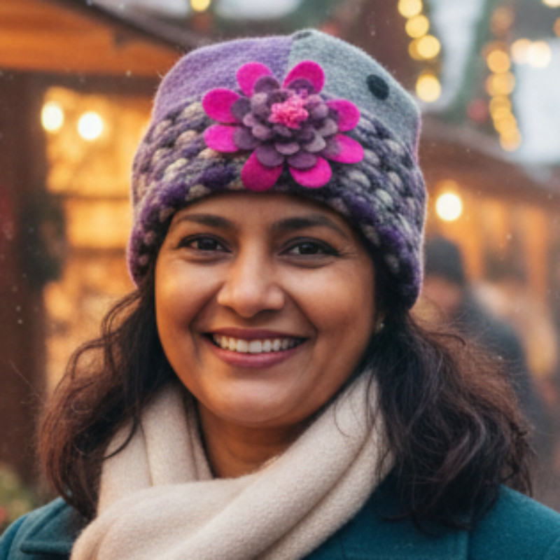 One of a Kind Patchwork Pillbox Hat 026