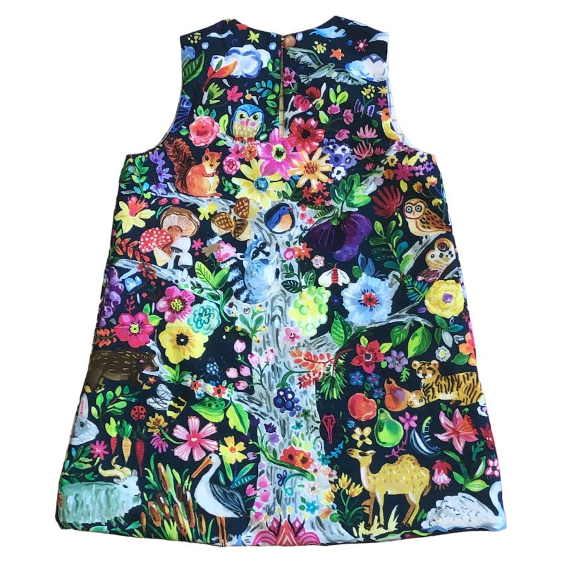 Tree of Life Print A-line Dress Made in USA