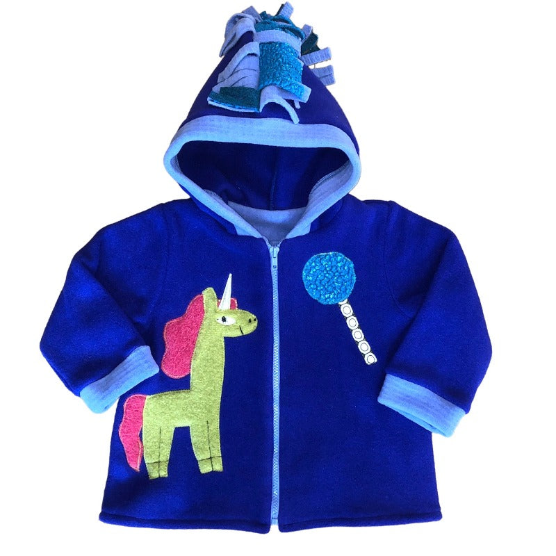 Unicorn Coat in Purple Made in USA Sizes 2T - 8 Years