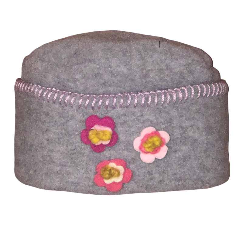 Isadora Swing Coat  and Hat Set Stone Grey